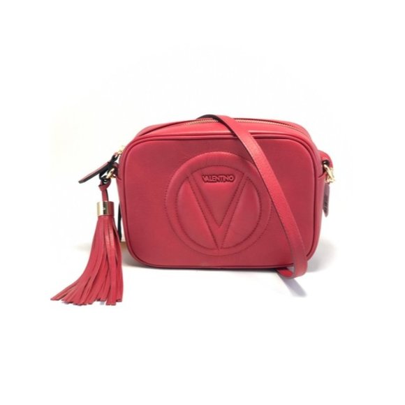 Mario Valentino Mia Red Leather Cross Body Bag - Picture 3 of 15
